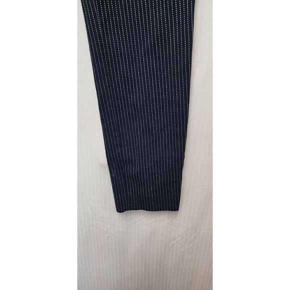 Chicos Women's Navy Blue Striped Stretch Pull-On Slim Leg Pants Size 0/US 4R - Picture 7 of 8